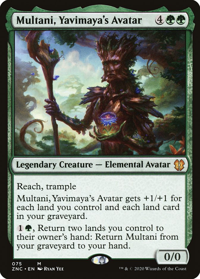 Multani, Yavimaya's Avatar 75/142 (Commander: Zendikar Rising) 