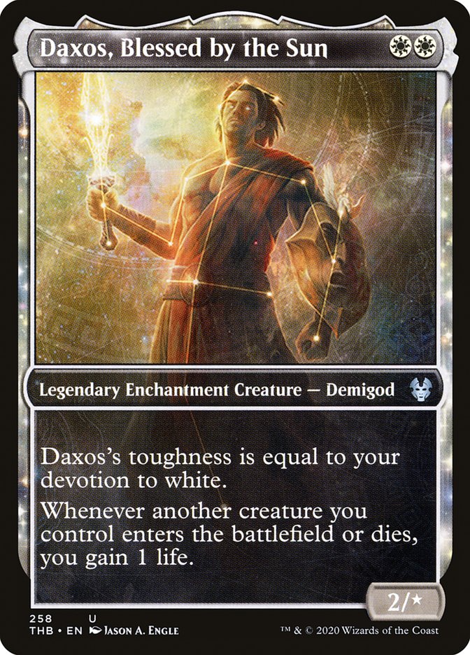 Daxos, Blessed by the Sun 258/254 (Theros Beyond Death)  - Showcase