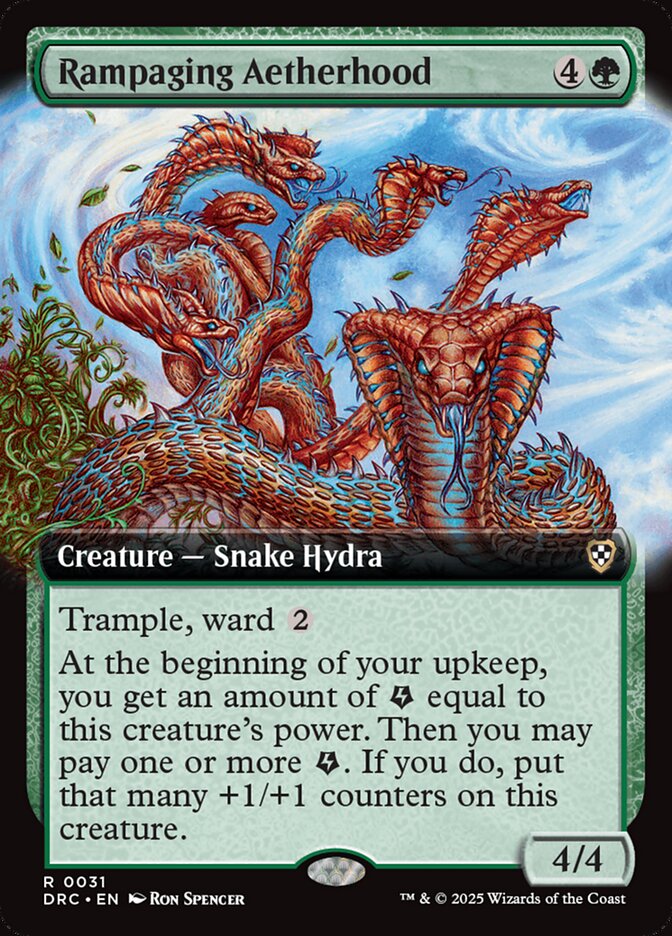 Rampaging Aetherhood 31/187 (Commander: Aetherdrift)  - Extended Art