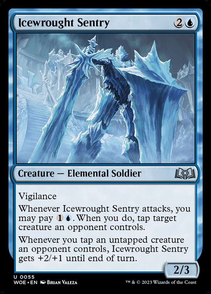 Icewrought Sentry 55 (Wilds of Eldraine) 