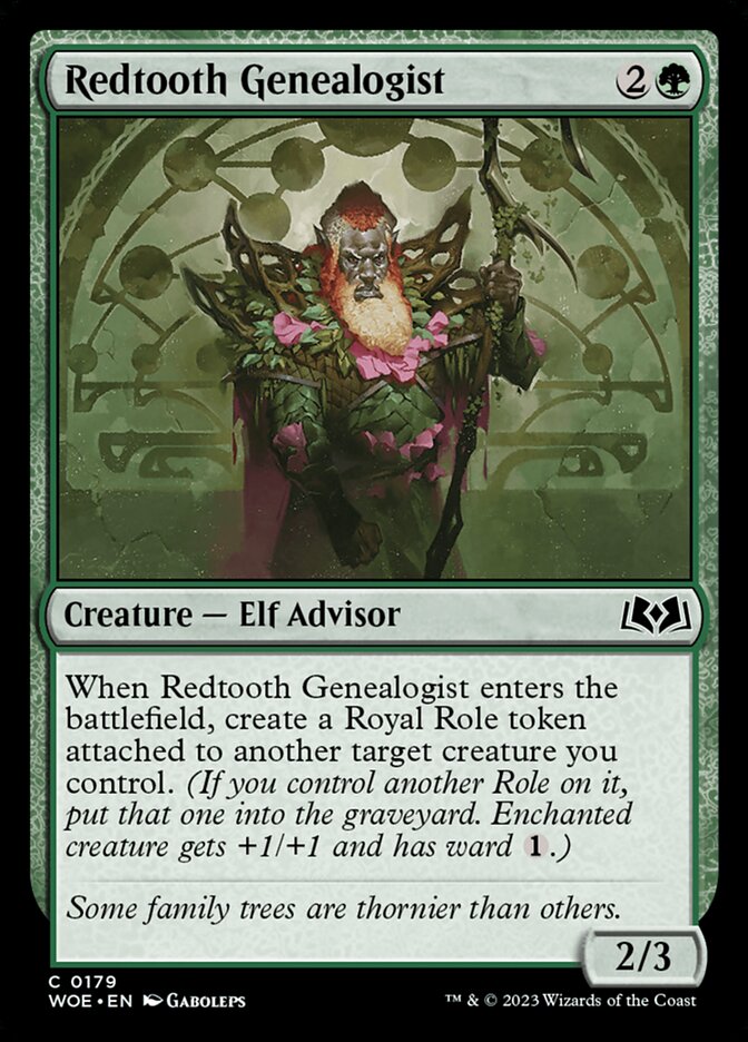 Redtooth Genealogist 179/276 (Wilds of Eldraine) 