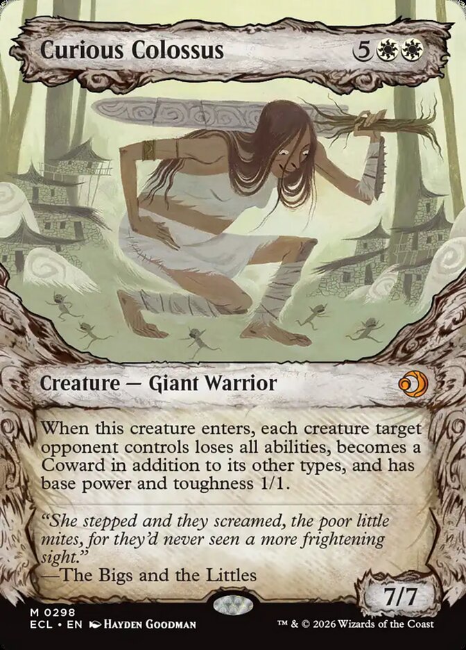 Curious Colossus  298/273 (Lorwyn Eclipsed)  - Showcase Foil