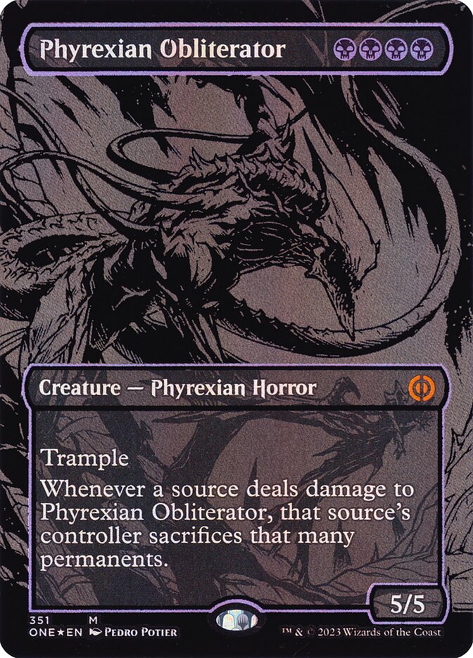 Phyrexian Obliterator 351 (Phyrexia: All Will Be One)  - Oil Slick Foil