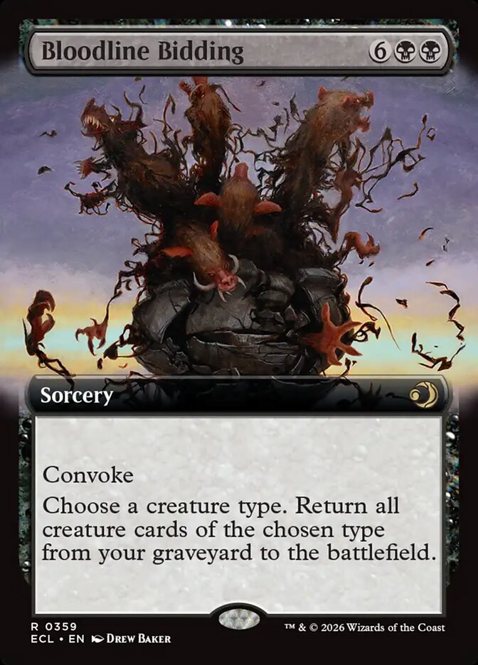 Bloodline Bidding 359 (Lorwyn Eclipsed)  - Extended Art