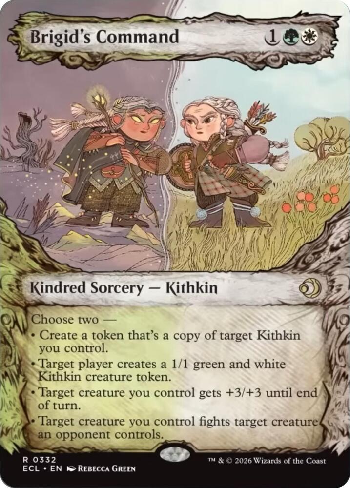 Brigid's Command 332/273 (Lorwyn Eclipsed)  - Showcase Foil