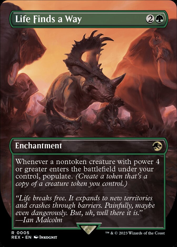 Life Finds a Way 5 (Universes Beyond: Jurassic World Collection)  - Borderless Foil