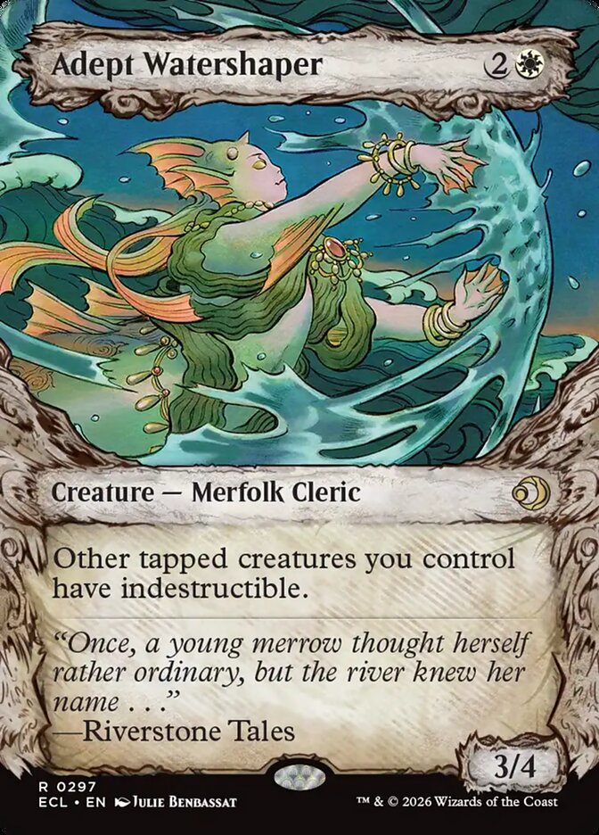 Adept Watershaper  297 (Lorwyn Eclipsed)  - Showcase Foil