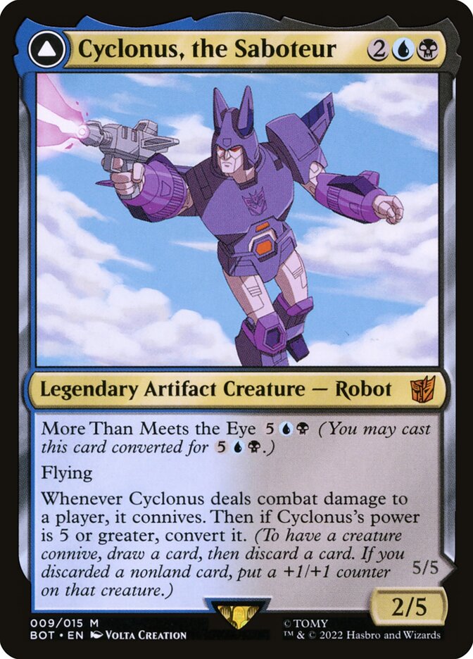 Cyclonus, the Saboteur // Cyclonus, Cybertronian Fighter 9 (Universes Beyond: Transformers) 