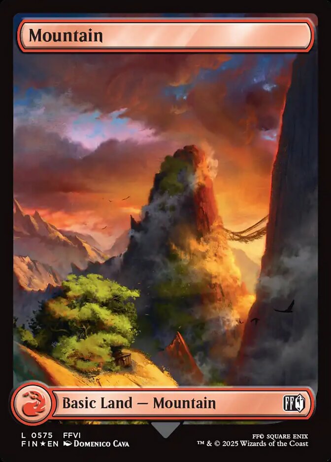 Mountain 575/309 (FINAL FANTASY)  - Full Art Surge Foil