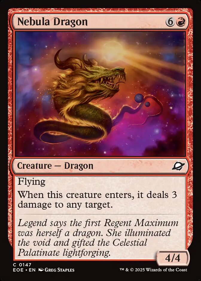 Nebula Dragon 147/276 (Edge of Eternities)  - Foil