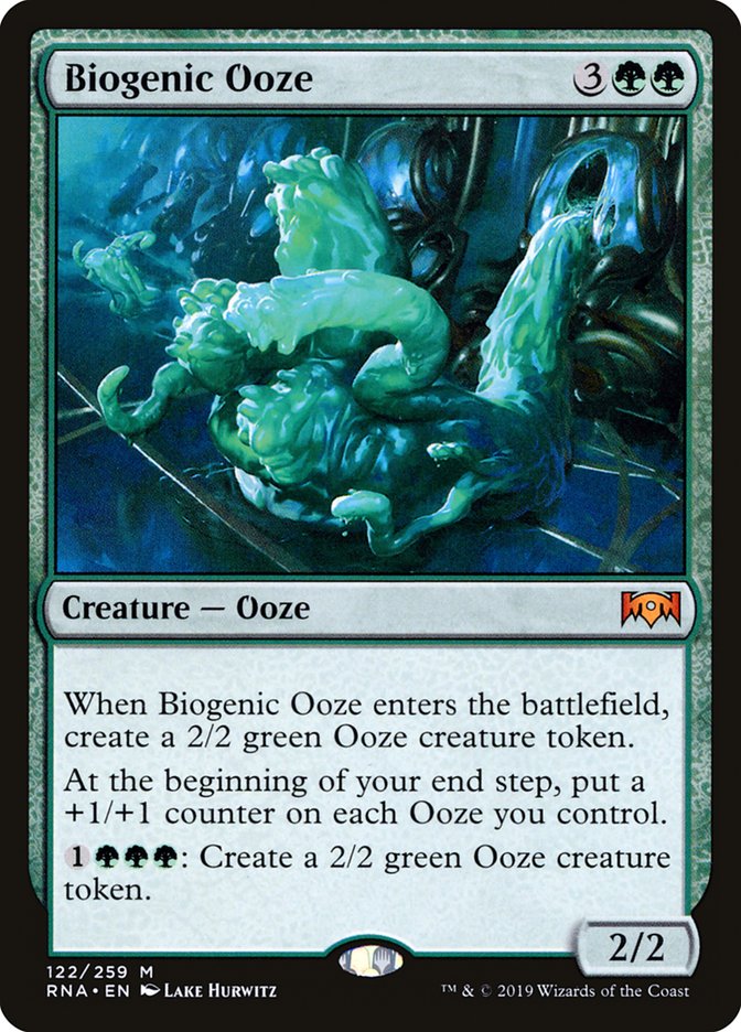 Biogenic Ooze 122/259 (Ravnica Allegiance)  - Foil
