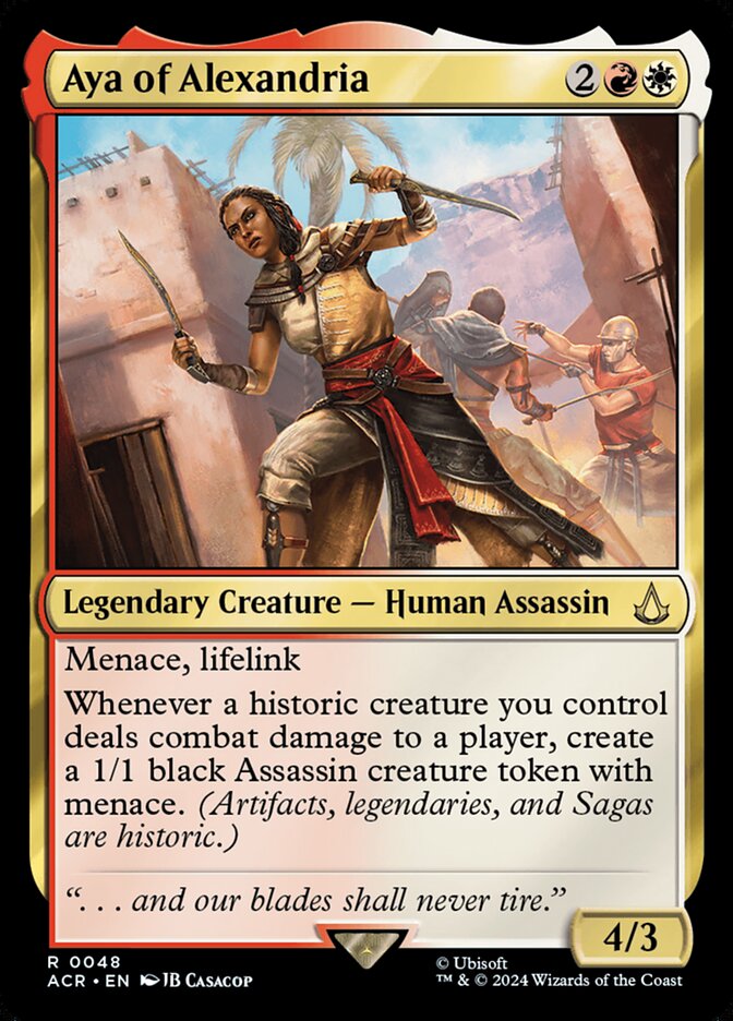 Aya of Alexandria 48 (Universes Beyond: Assassin's Creed)  - Foil