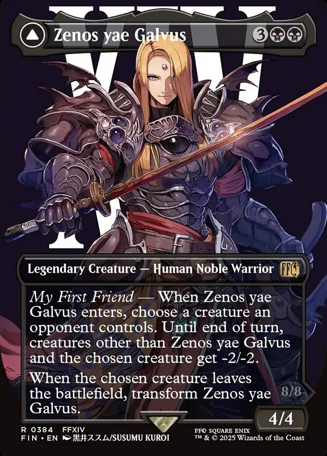 Zenos yae Galvus // Shinryu, Transcendent Rival 384 (FINAL FANTASY)  - Borderless Foil