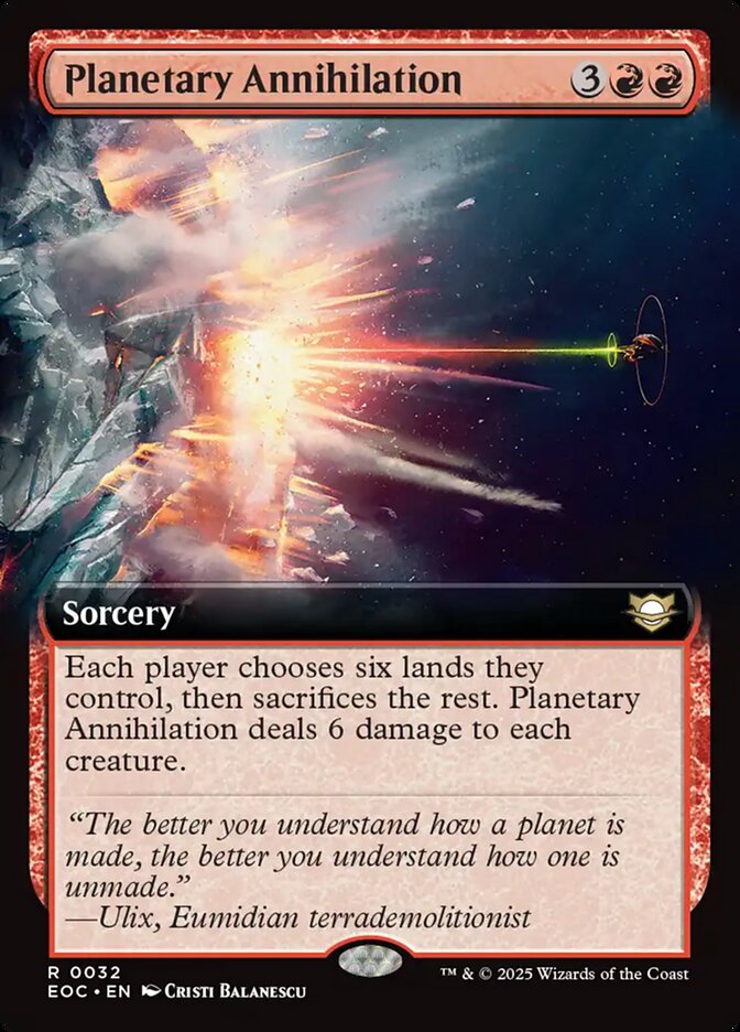 Planetary Annihilation 32 (Commander: Edge of Eternities)  - Extended Art