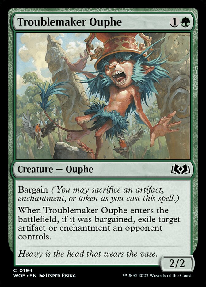 Troublemaker Ouphe 194/276 (Wilds of Eldraine)  - Foil