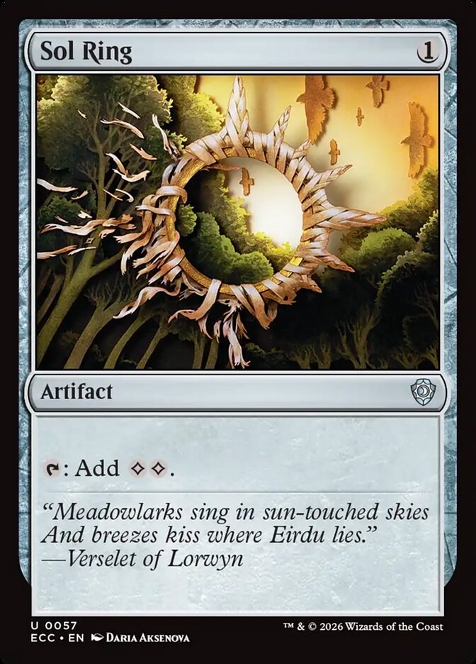 Sol Ring 57 (Commander: Lorwyn Eclipsed) 