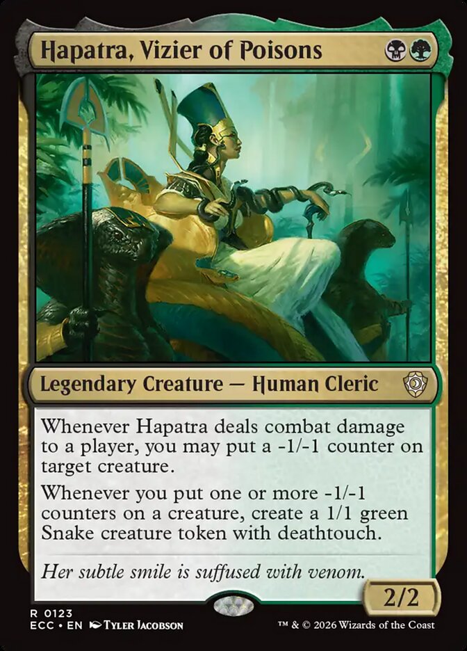 Hapatra, Vizier of Poisons 123/176 (Commander: Lorwyn Eclipsed) 