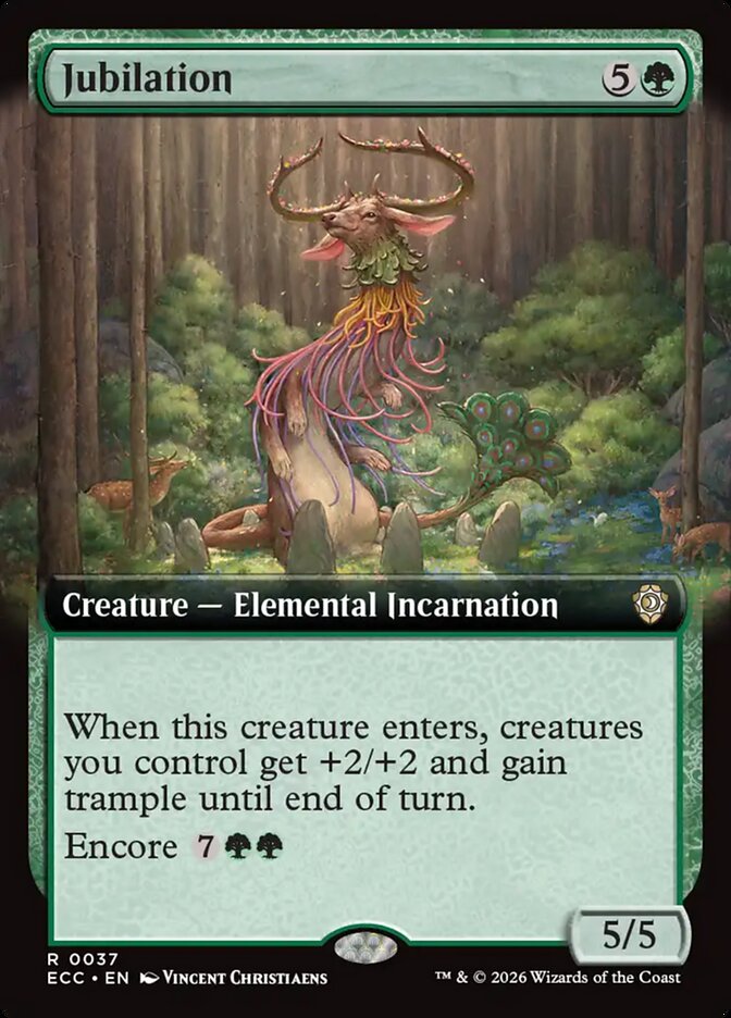 Jubilation  37/176 (Commander: Lorwyn Eclipsed)  - Extended Art