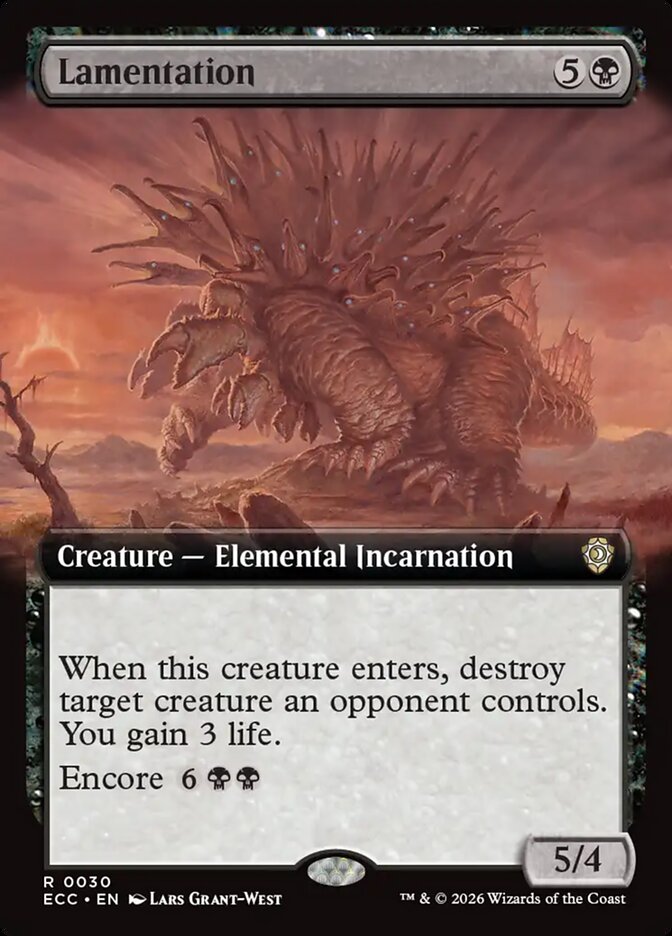 Lamentation  30/176 (Commander: Lorwyn Eclipsed)  - Extended Art