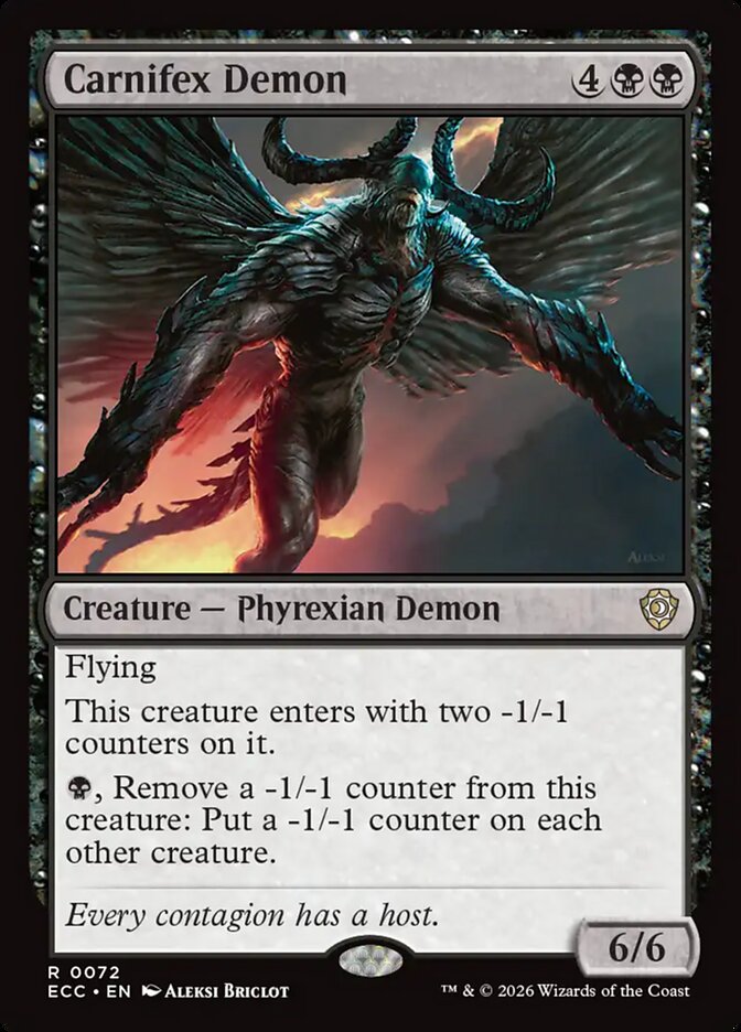 Carnifex Demon 72/176 (Commander: Lorwyn Eclipsed) 