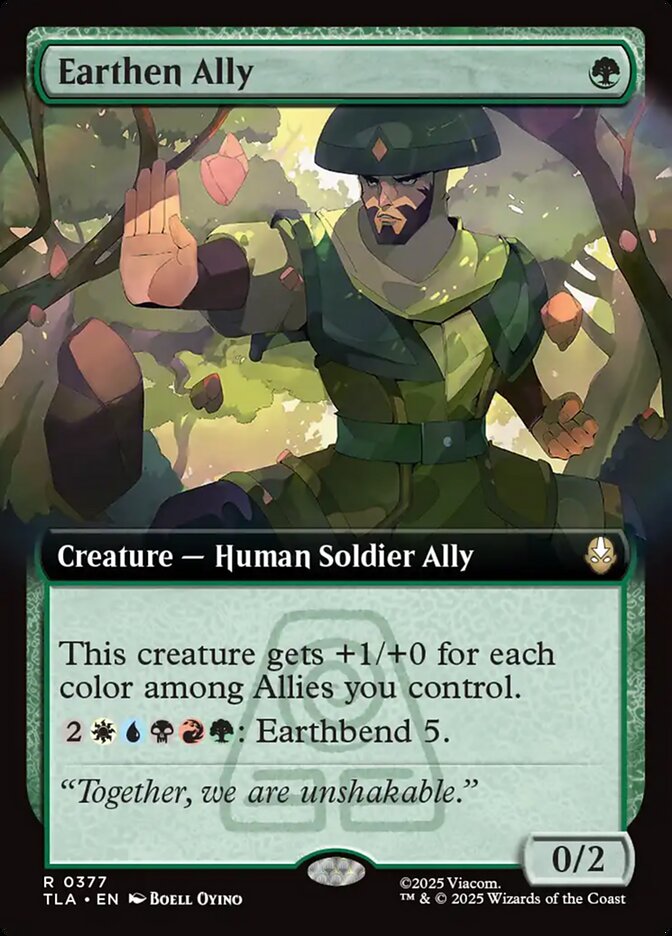 Earthen Ally  377/286 (Avatar: The Last Airbender)  - Extended Art Foil