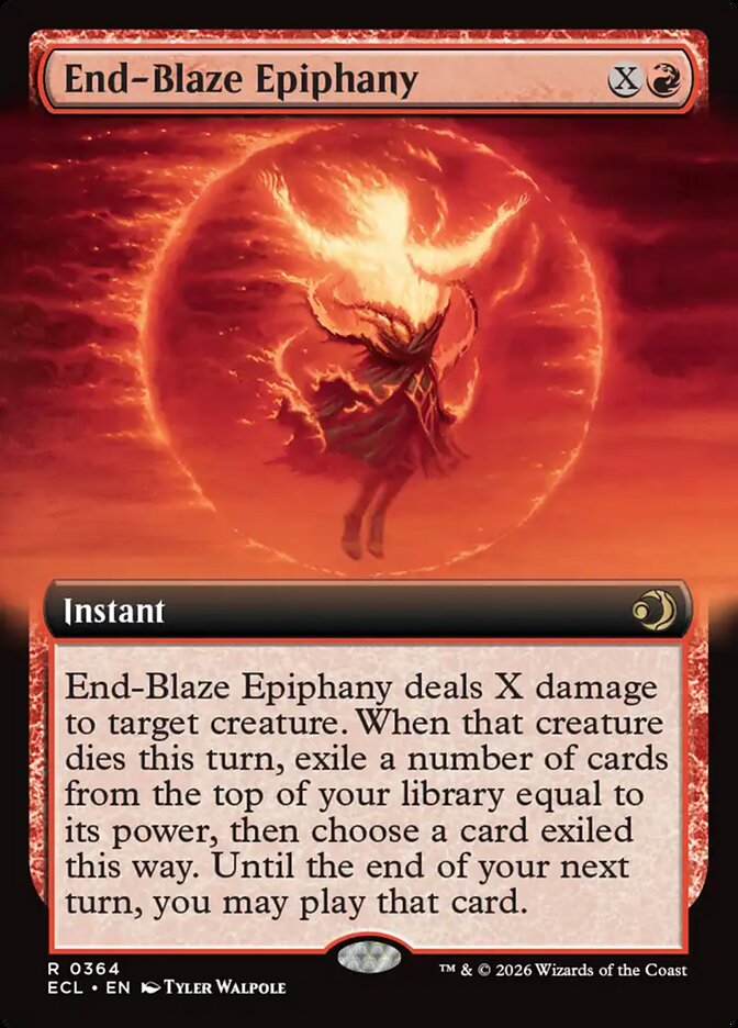 End-Blaze Epiphany 364/273 (Lorwyn Eclipsed)  - Extended Art Foil