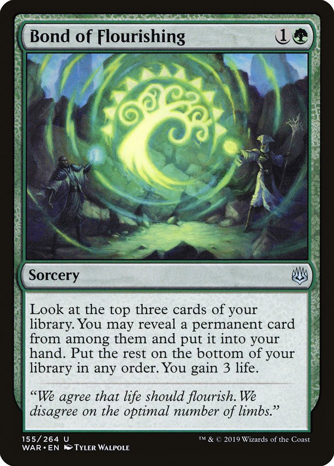 Bond of Flourishing 155/264 (War of the Spark) 