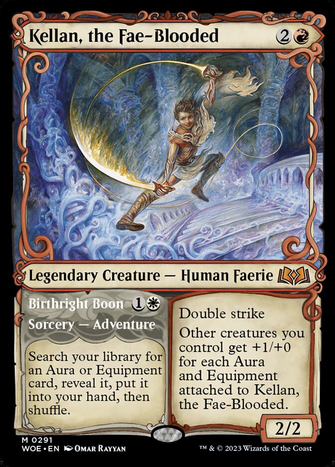 Kellan, the Fae-Blooded // Birthright Boon 291 (Wilds of Eldraine)  - Showcase