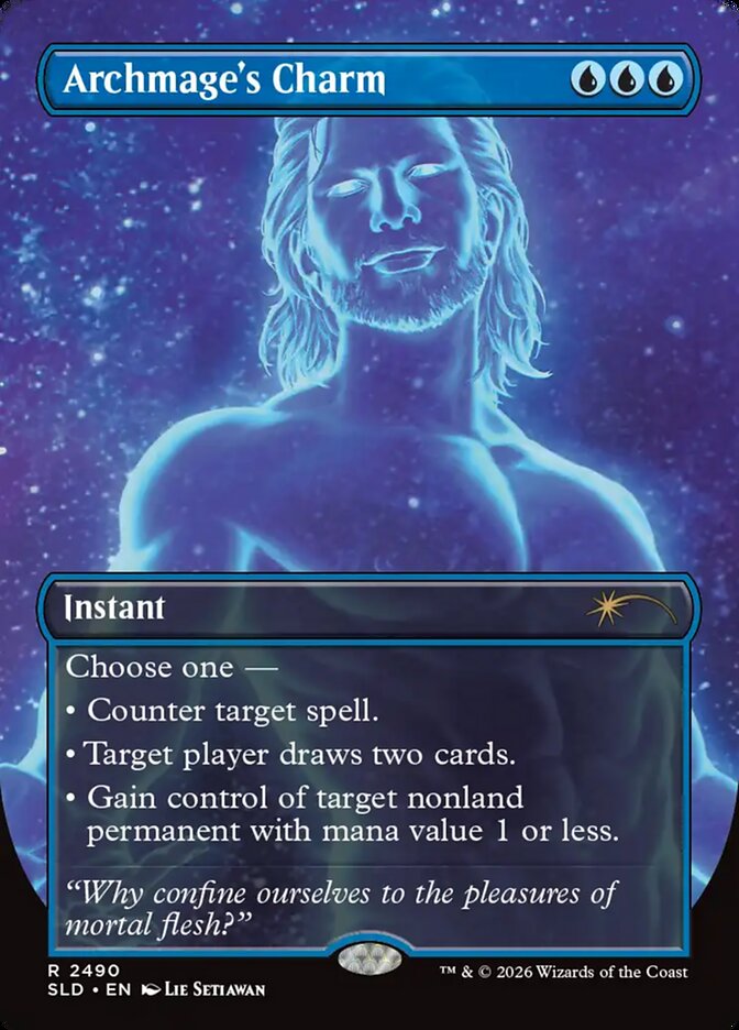 Archmage's Charm 2490 (Secret Lair Drop Series)  - Borderless Foil
