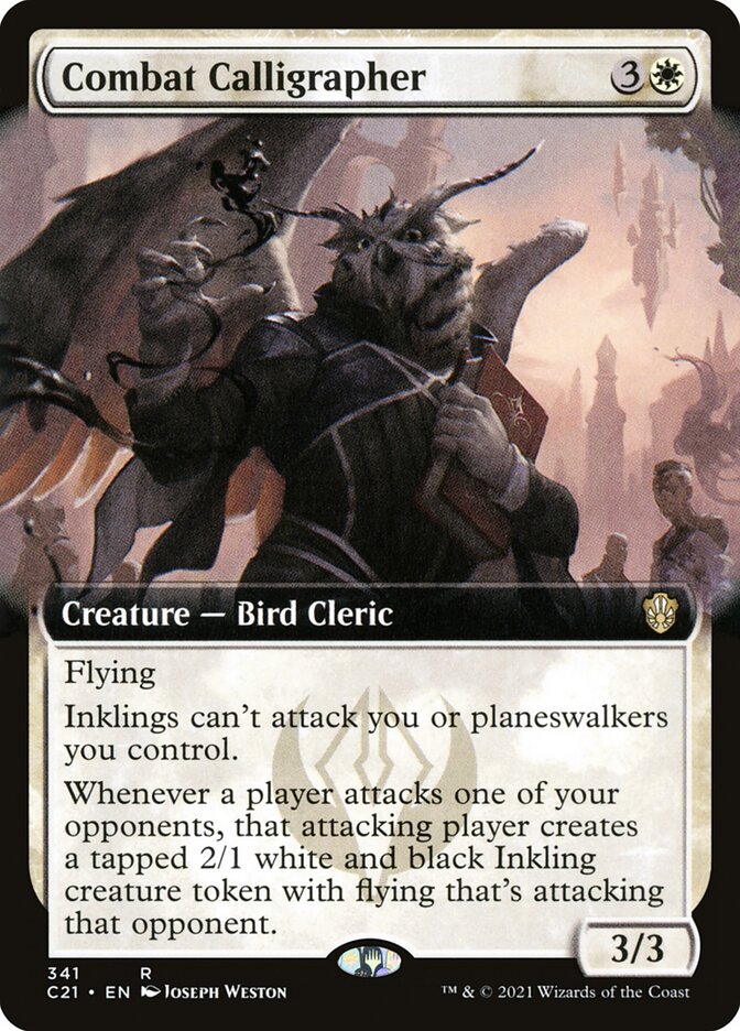 Combat Calligrapher Extended Art 341 (Commander 2021) 