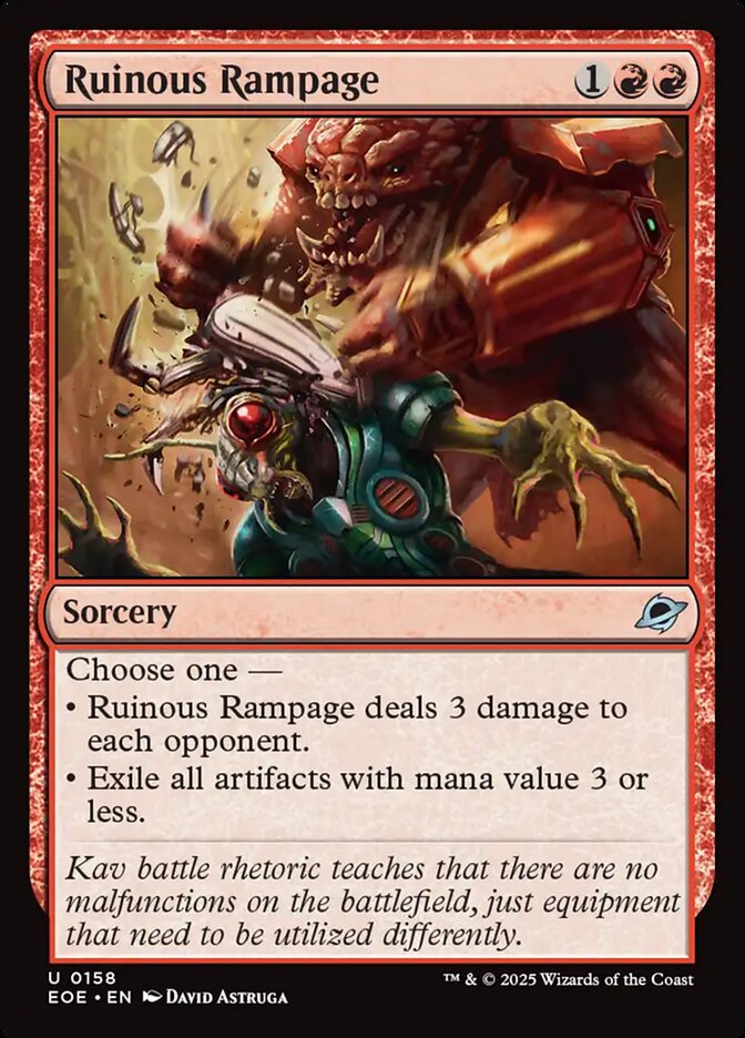Ruinous Rampage 158 (Edge of Eternities)  - Foil