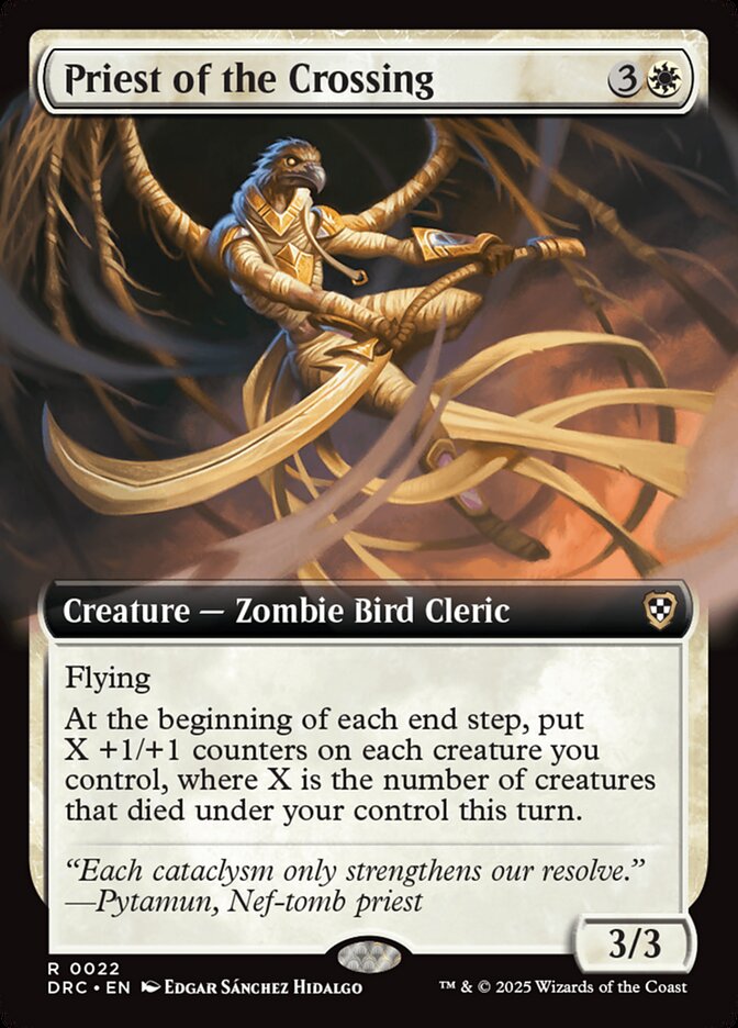 Priest of the Crossing 22/187 (Commander: Aetherdrift)  - Extended Art