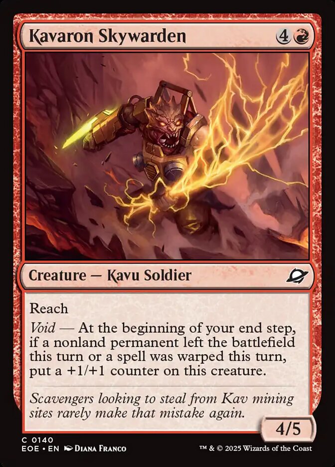 Kavaron Skywarden 140/276 (Edge of Eternities)  - Foil