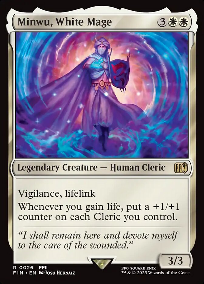 Minwu, White Mage 26/309 (FINAL FANTASY)  - Foil