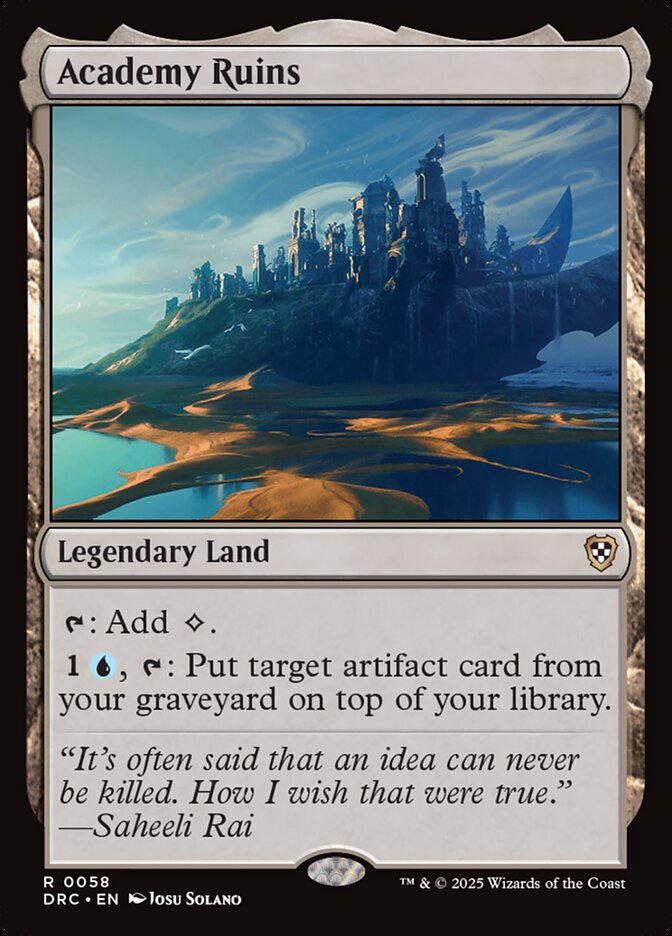 Academy Ruins 58 (Commander: Aetherdrift) 