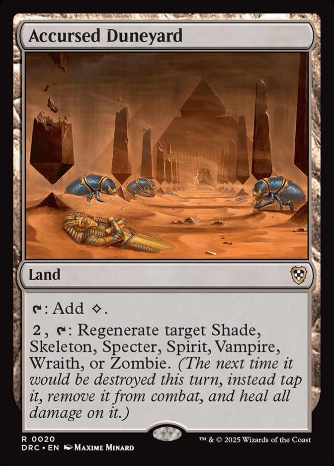 Accursed Duneyard 20/187 (Commander: Aetherdrift) 