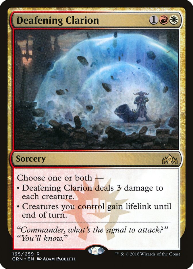 Deafening Clarion 165/259 (Guilds of Ravnica) 