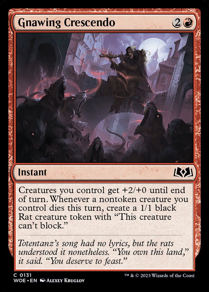 Gnawing Crescendo 131/276 (Wilds of Eldraine) 