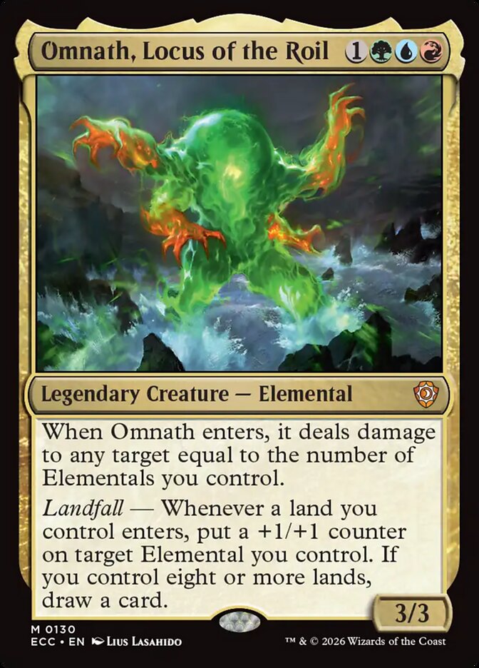 Omnath, Locus of the Roil 130 (Commander: Lorwyn Eclipsed) 