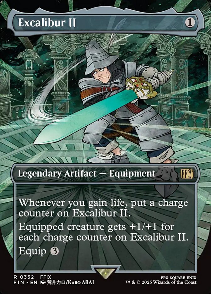 Excalibur II  352 (FINAL FANTASY)  - Borderless Foil