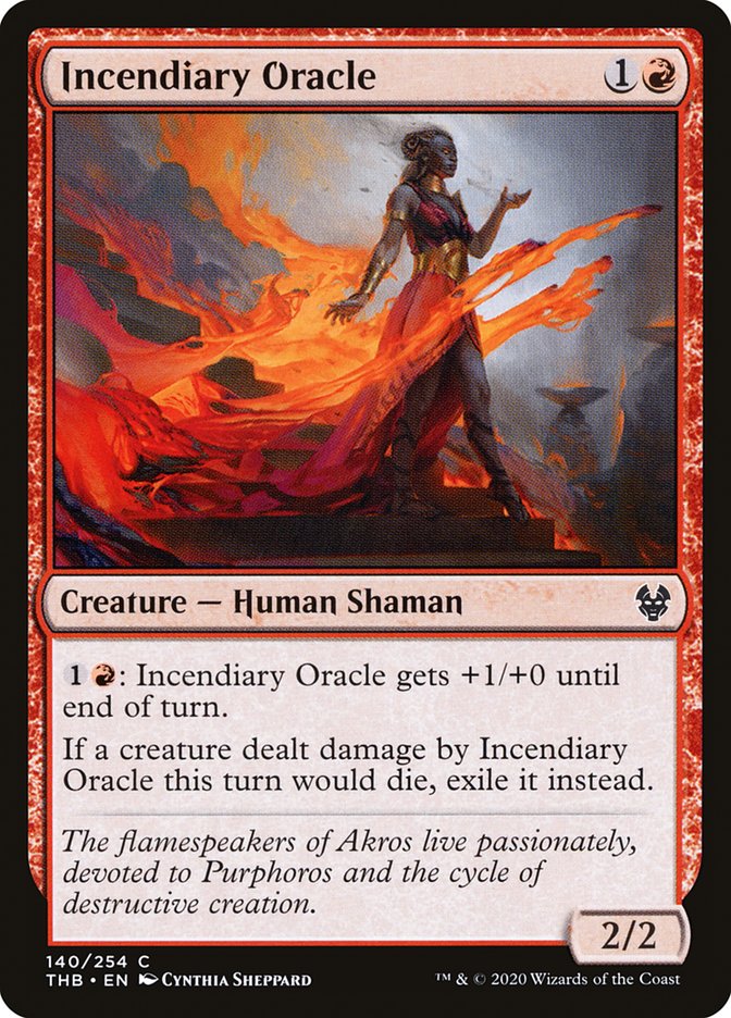 Incendiary Oracle 140/254 (Theros Beyond Death)  - Foil