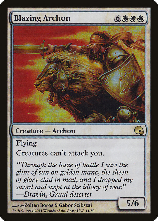 Blazing Archon 11/50 (Premium Deck Series: Graveborn)  - Foil
