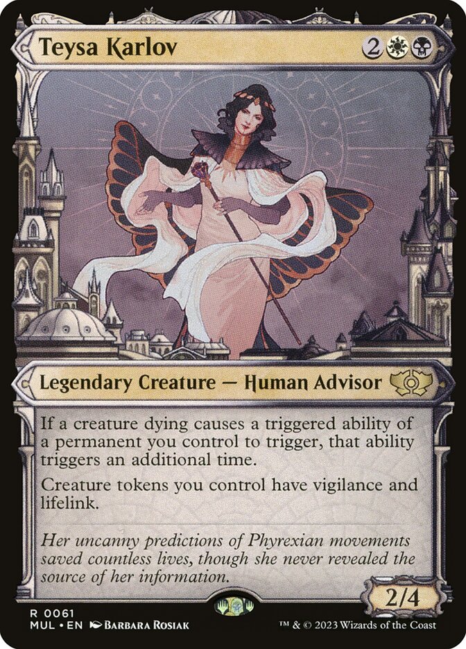 Teysa Karlov 61 (March of the Machine: Multiverse Legends)  - Showcase Foil