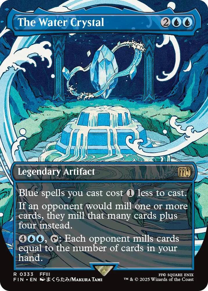 The Water Crystal  333/309 (FINAL FANTASY)  - Borderless Foil
