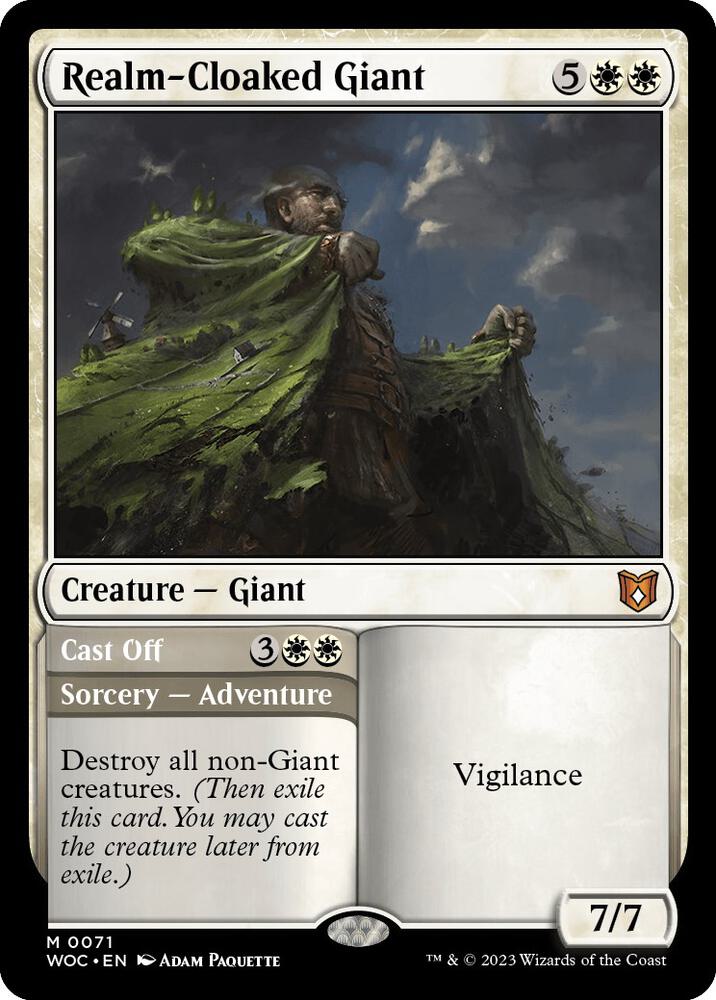 Realm-Cloaked Giant // Cast off 71 (Commander: Wilds of Eldraine) 
