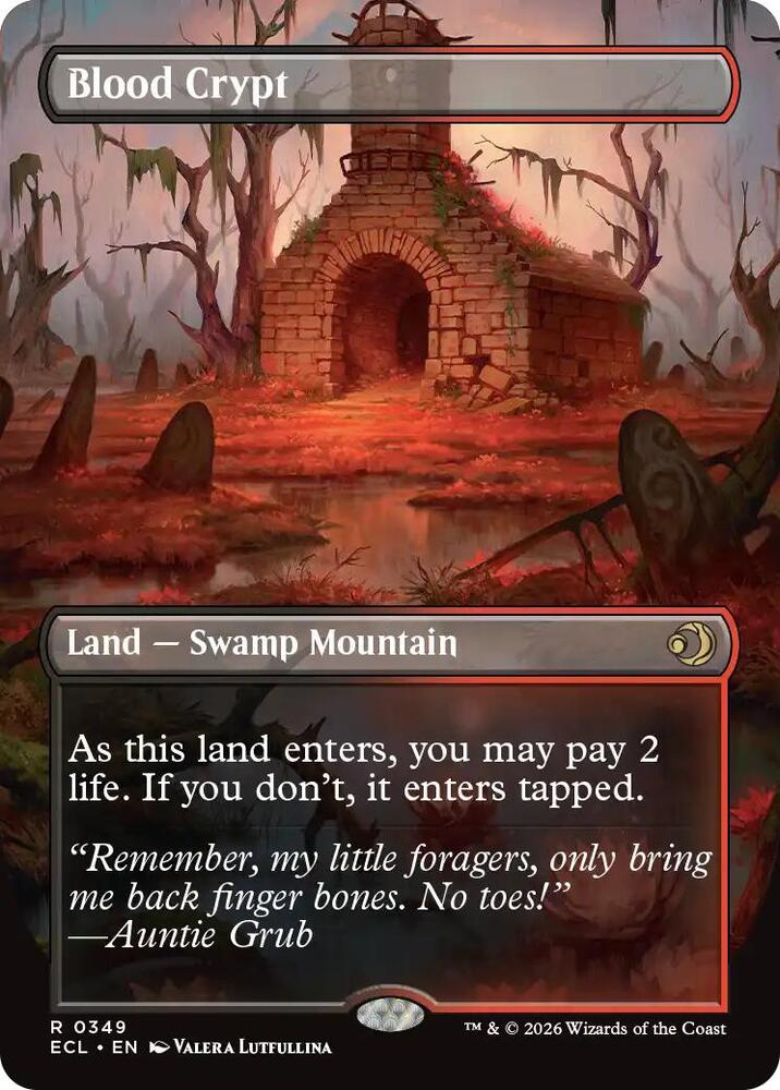 Blood Crypt  349 (Lorwyn Eclipsed)  - Borderless Foil