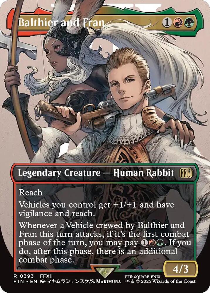 Balthier and Fran 393 (FINAL FANTASY)  - Borderless