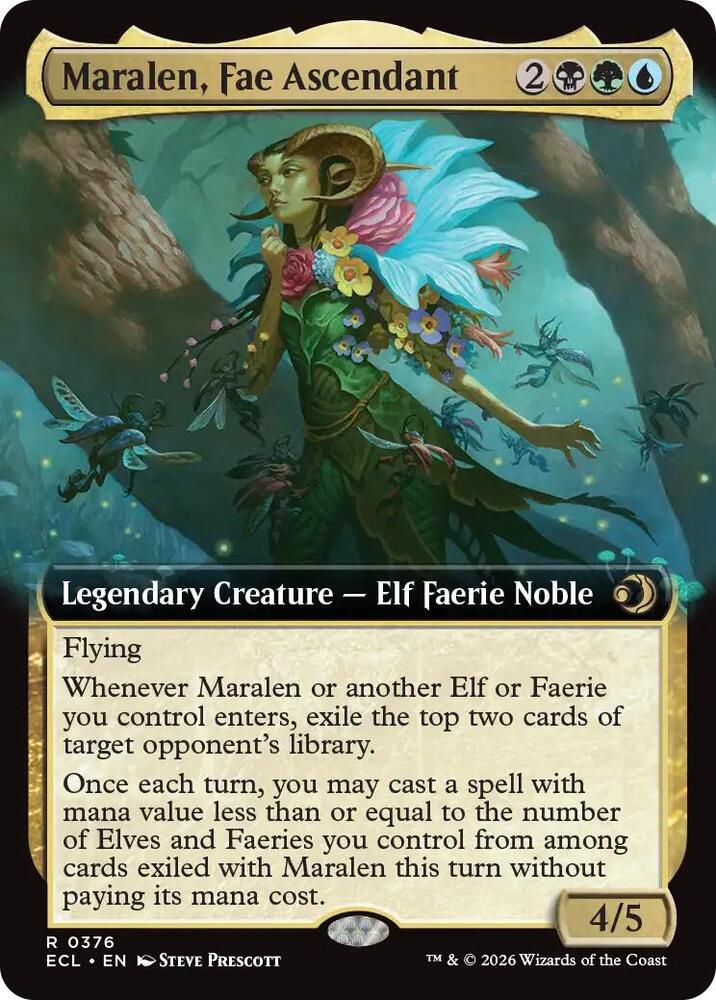 Maralen, Fae Ascendant 376 (Lorwyn Eclipsed)  - Extended Art