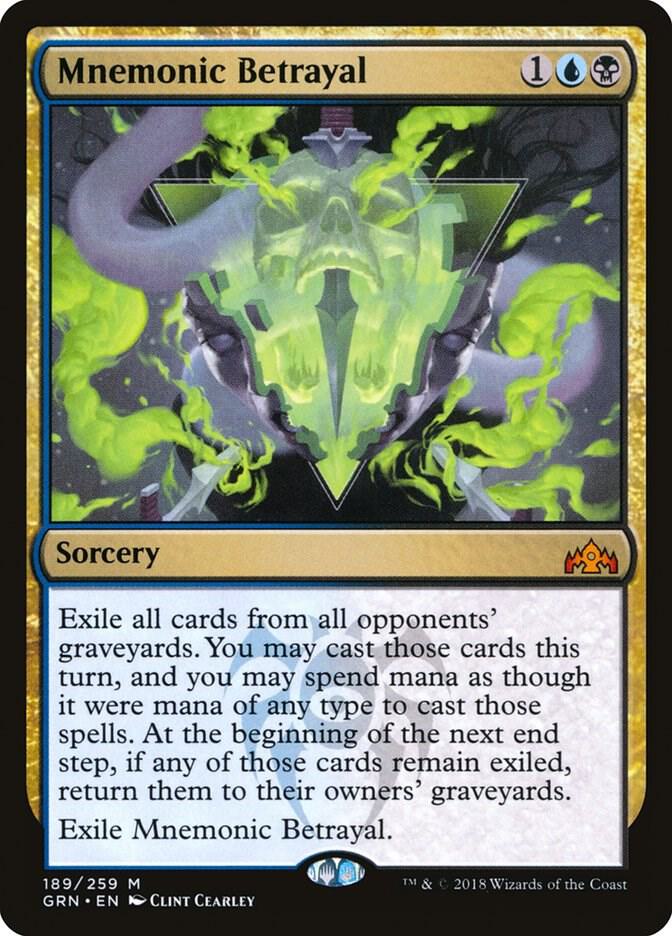 Mnemonic Betrayal 189/259 (Guilds of Ravnica)  - Foil