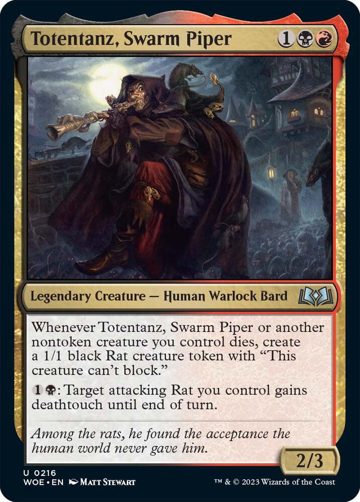 Totentanz, Swarm Piper 216 (Wilds of Eldraine)  - Foil